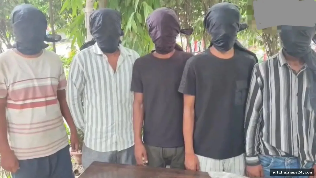 वर्चस्व की साजिश नाकाम ; कारबाइन-कट्टा व 34 कारतूस के साथ पांच अपराधी गिरफ्तार