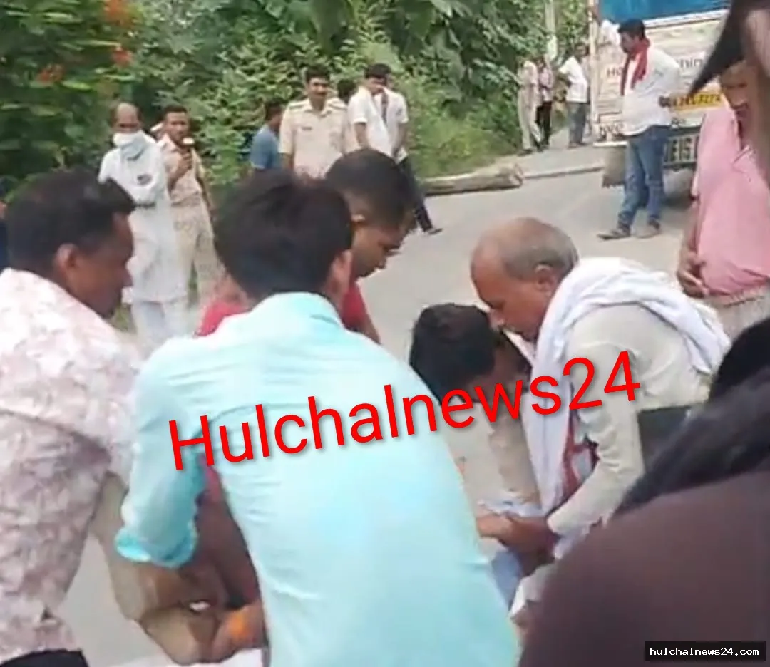 तेज गति हाइवा की चपेट में आने से साइकिल सवार की मौत ; ग्रामीणों ने किया पीछा तो हाइवा छोड़ भागा चालक