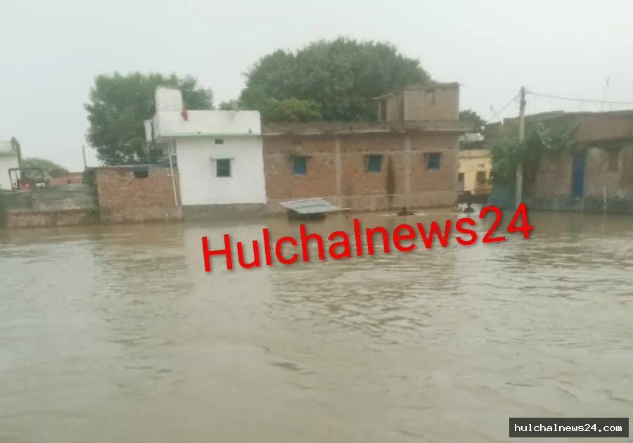 बाढ़ के पानी में मवेशियों को बचाने निकला युवक तेज धार में बहा ; मौत की आशंका