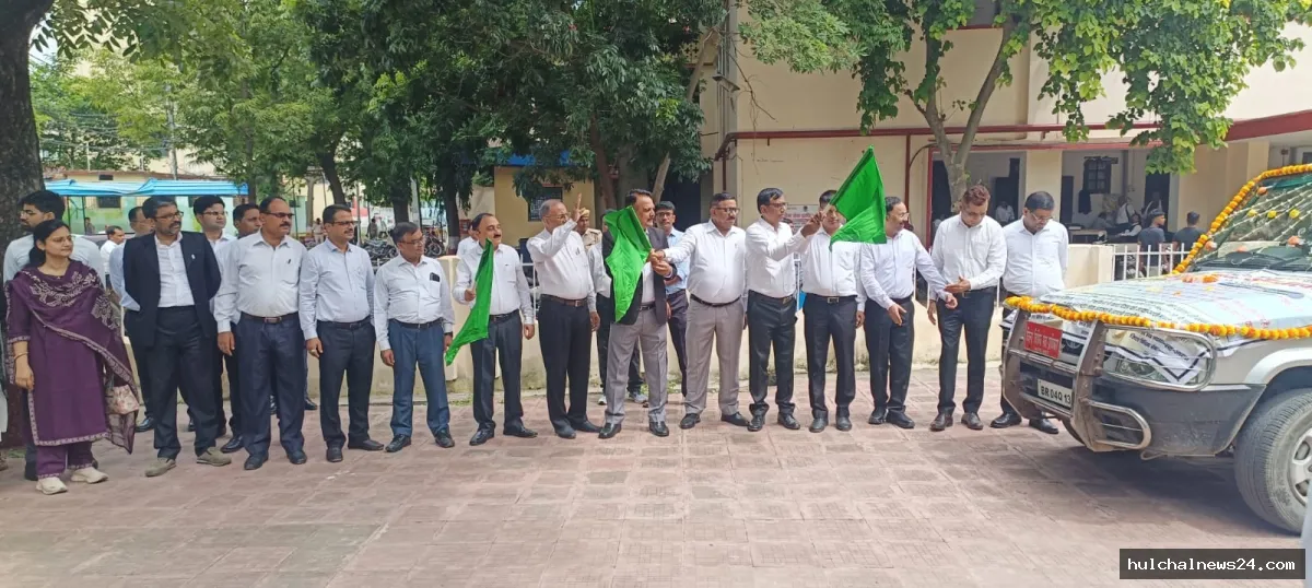 आगामी दिनांक 12 सितंबर को लगेगा मेगा राष्ट्रीय लोक अदालत ; जागरूकता रथ रवाना