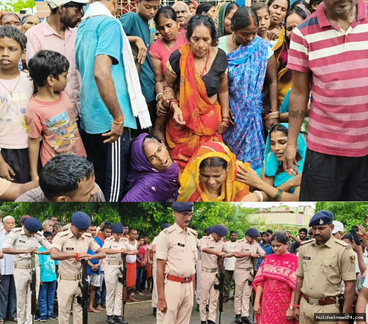 हार्ट अटैक से सेना के जवान का निधन ; गार्ड ऑफ ऑनर के साथ दी गई अंतिम विदाई