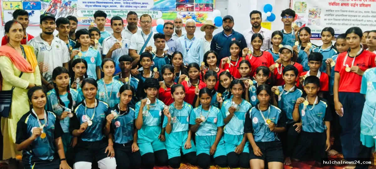 प्रमंडल स्तरीय वार्षिक विद्यालय खेलकूद प्रतियोगिता में खिलाड़ियों का शानदार प्रदर्शन ; तीनों जिले के खिलाड़ी दिखा रहे दम-खम