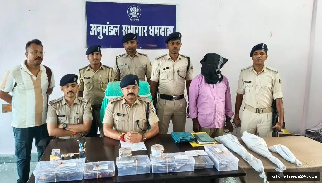 मिनी गन फैक्ट्री का उद्भेदन कर पुलिस ने कारतूस व अर्द्ध निर्मित हथियार के साथ एक नाबालिग समेत दो को किया गिरफ्तार