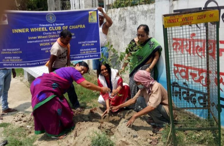 छपरा इनरव्हील क्लब ने पौधरोपण से किया नये सत्र की शुरुआत