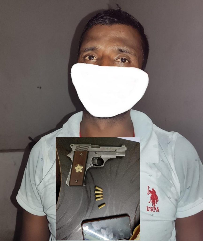 सारण पुलिस ने एक बदमाश को 01 देसी पिस्टल एवं 06 जिन्दा कारतूस के साथ किया गिरफ्तार