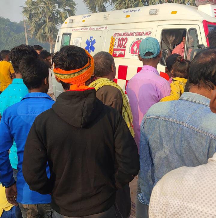 छपरा में अनियंत्रित टैंकर की चपेट में आने से महिला की मौत