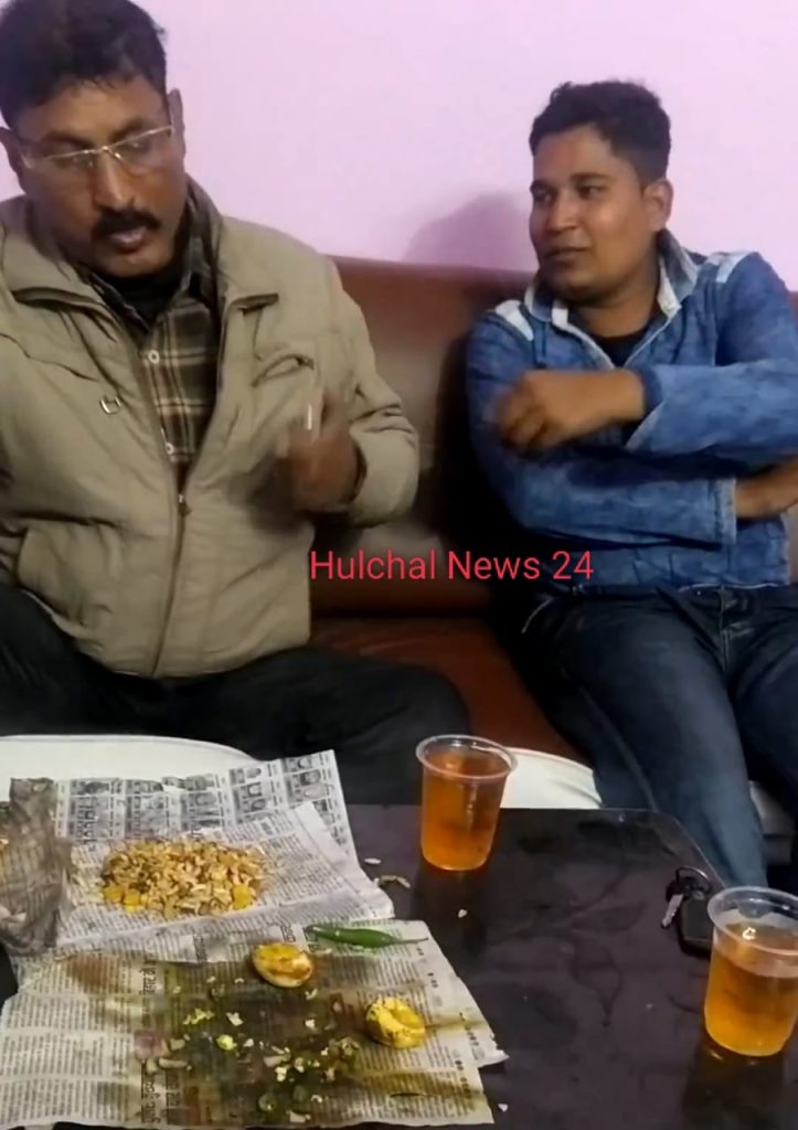 सहाजितपुर थाना के SI एसआई का शराब के साथ वीडियो वायरल ; प्रथमिकी दर्ज