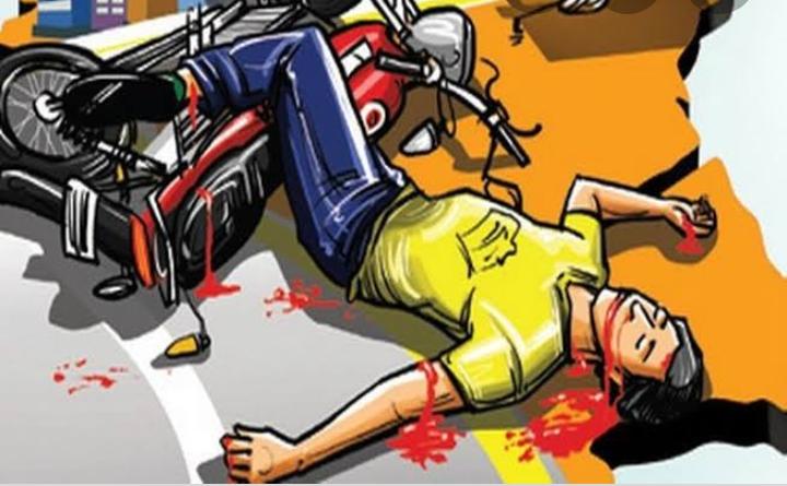 अनियंत्रित बाइक दुर्घटना में एक युवक की मौत