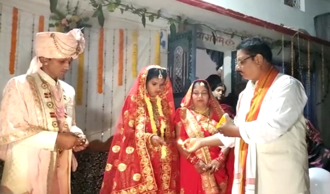 ज्योति गोविंद परिवार ने गरीब लड़की का अपने खर्च से कराया शादी संपन्न