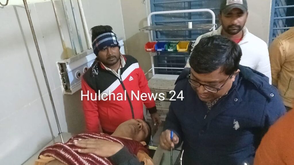 नहर के समीप घात लगाए अपराधियों ने की फायरिंग ; एक गोली सीने में तो दूसरी बांह में लगी गोली ; पीएमसीएच रेफर