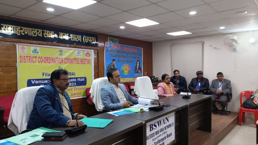 बेहतर समन्वय स्थापित कर 10 फरवरी से शुरू होने वाले फाइलेरिया उन्मूलन अभियान को बनाएं सफल : सारण डीएम