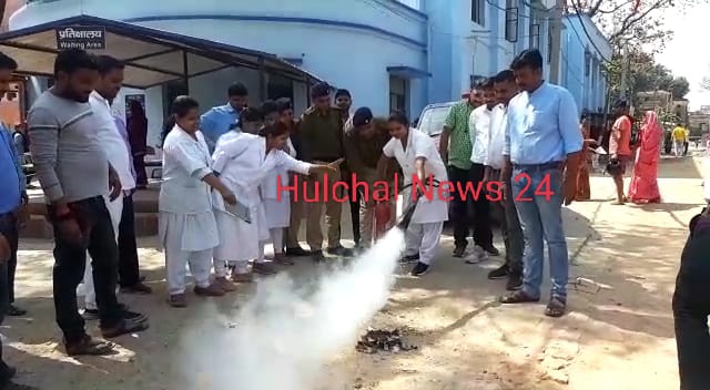 अग्निशमन विभाग ने सदर अस्पताल में किया मॉक ड्रिल ; कर्मियों को दी गई जानकारी