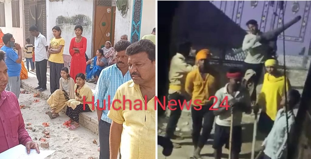 नई बाजार मोहल्ले में आधा दर्जन घरों पर पथराव के बाद दहशत में मोहल्लेवासी ; पुलिस के पहुंचने पर छोड़कर भागे पारंपरिक हथियार