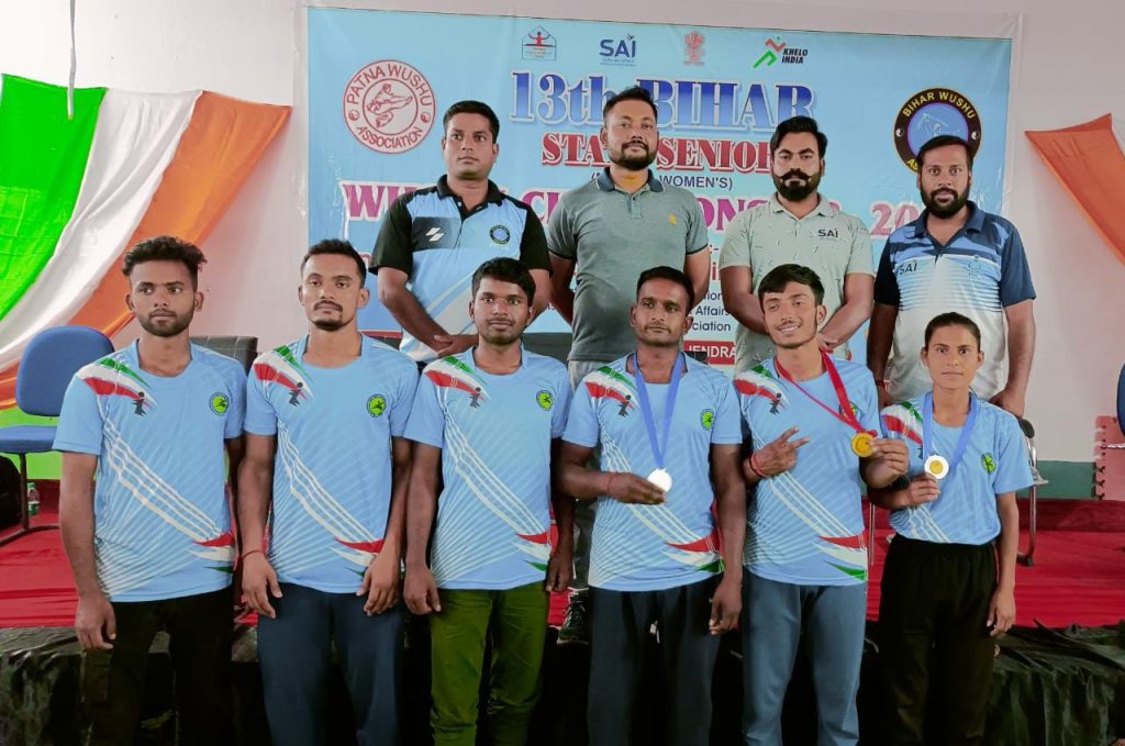 सिनियर वूशु प्रतियोगिता में सारण के खिलाडि़यों ने 2 गोल्ड सहित जीते 5 पदक