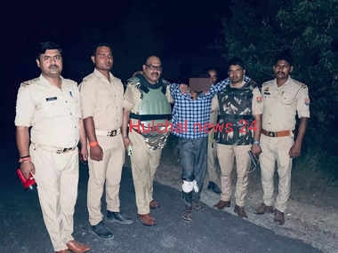 मुठभेड़ के दौरान लगी गोली तो गिरफ्तार हुआ अंतर्देशीय कुख्यात अपराधी ; भारत और नेपाल दोनों की पुलिस लगी थी पीछे