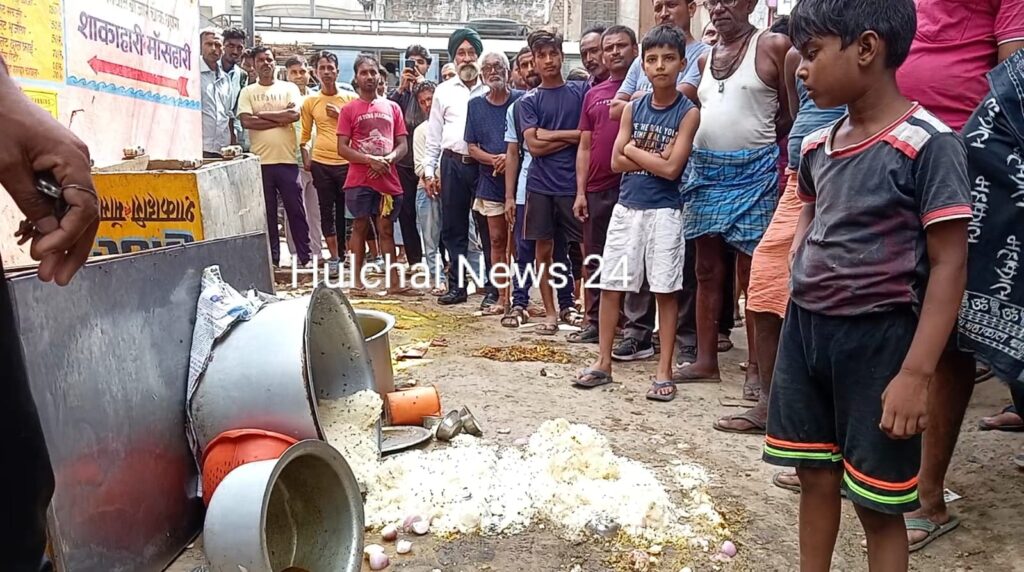 असामाजिक तत्वों ने होटल में की तो’ड़फोड़ ; हंगामा के बाद पहुंची पुलिस