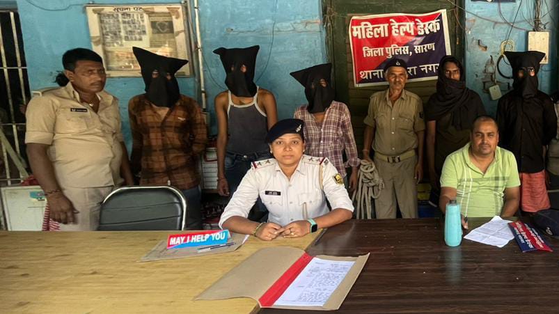 शहर के बड़े व्यावसायिक प्रतिष्ठान में ड’कैती की योजना बना रहे थे ; गुप्त सूचना पर पांच अपराधी ह’थियार के साथ गिरफ्तार