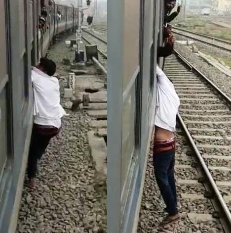 जिंदगी-मौ’त के बीच झूलता रहा ट्रेन की खिड़की पर लटका मोबाइल झ’पटमार ; गिड़गिड़ाने लगा कि हाथ छोड़ोगे तो वह म’र जाएगा