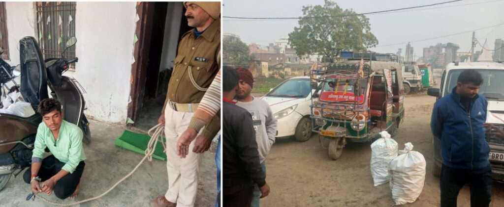 उत्पाद विभाग ने 400 टेट्रा पैक एवं 20 लीटर चुलाई श’राब किया जब्त ; स्कूटी सहित एक धंधेबाज गिरफ्तार