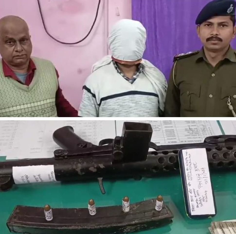 ह’त्या मामले में फरार चल रहे कु’ख्यात अपराधी को एसटीएफ ने कारबाईन और जिं’दा कारतूस के साथ दबोचा ; बालू घाट पर ह’त्या मामले में थी पुलिस को तलाश