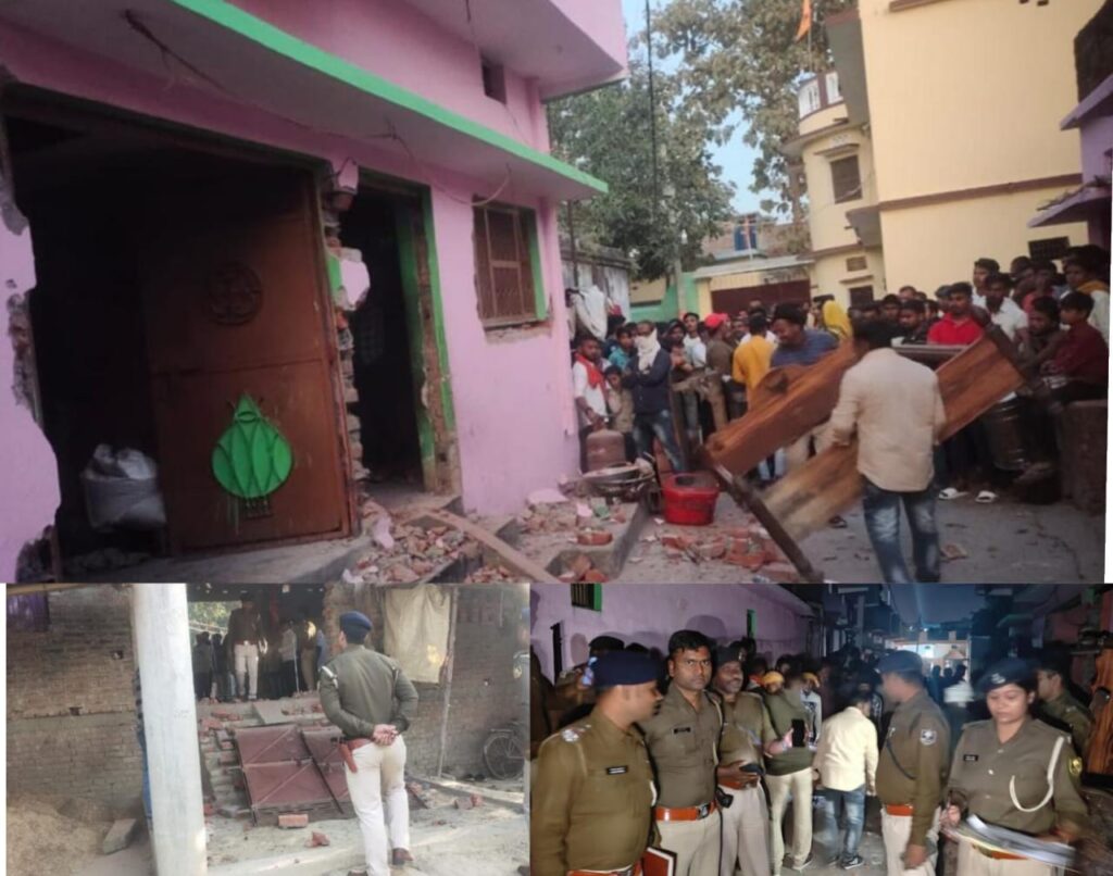 गैं’गरे’प मामले में फरार चल रहे दो आरोपियों के घर सिवान में पुलिस ने की कुर्की-जब्ती की कार्रवाई