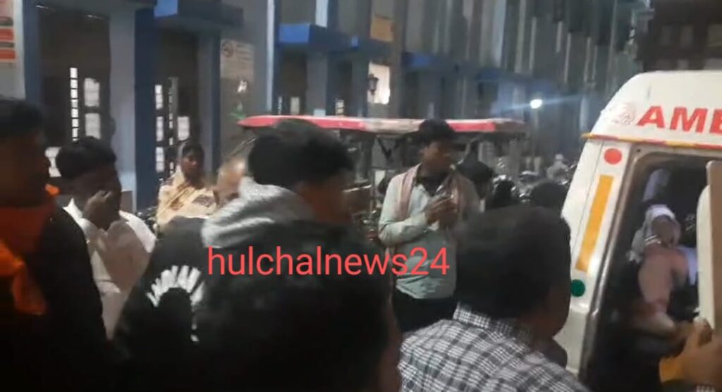 अ,नियंत्रित डंफर की चपेट में आने से एक युवक की मौ’त दो पीएमसीएच रेफर