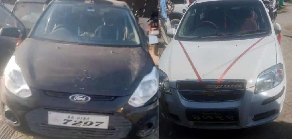 फोर्ड व चेवरोलेट लग्जरी कार से हो रही थी श’राब की त’स्करी ; उत्पाद विभाग की कार्रवाई से ह’ड़कंप