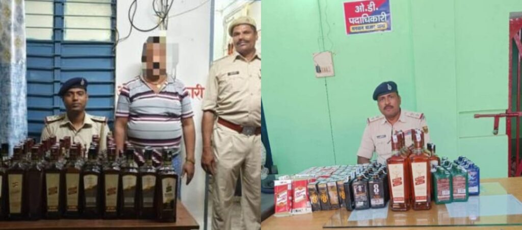 382 लीटर अंग्रेजी श’राब के साथ चार कारोबारी गिरफ्तार