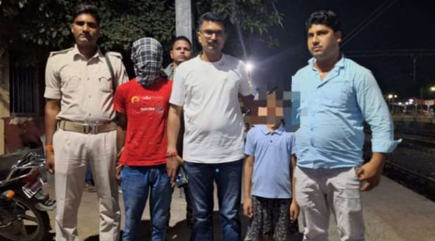 छपरा से अ’पहृत ब’च्चा आरा जंक्शन से सकुशल बरामद ; एक अ’पहर्ता गिरफ्तार