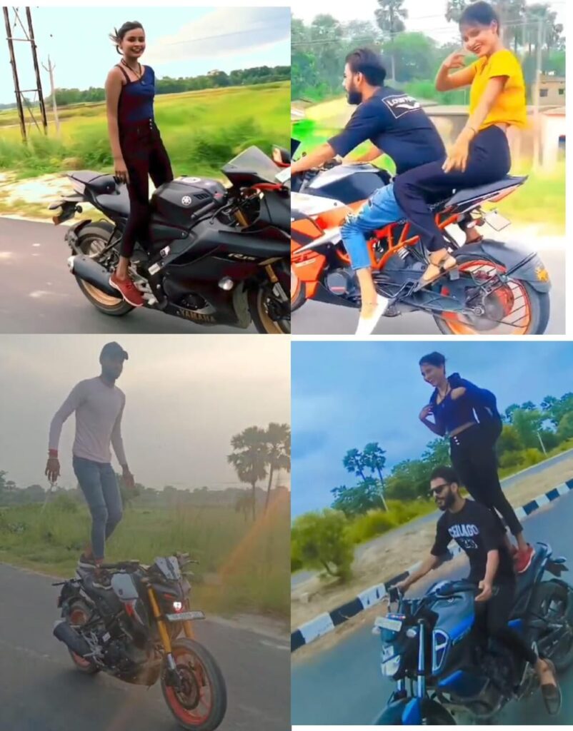 Reels बनाने के चक्कर में गर्लफ्रेंड व ब्वॉयफ्रेंड ने किया खतरनाक स्टंट ; सोशल मीडिया पर हो रहा है वायरल