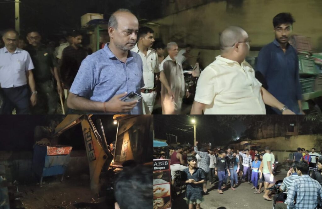 वेंडिंग जोन पर चर्चा नहीं पर फुटपाथी दुकानदारों पर पर चल रहा जिला प्रशासन का बुलडोजर