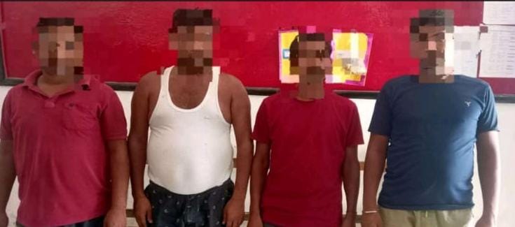 गांछी में जुआ खेल रहे 04 जुआरियों को पुलिस ने किया गिरफ्तार