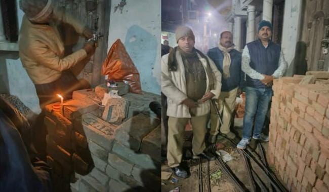 दर्जनभर शराब कांडो के अभियुक्त सह स्प्रिट कारोबारी के घर को पुलिस ने किया सील ; शराब धंधेवाजो में मचा हड़कंप