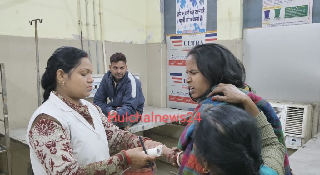 भाइयों के बीच विवाद में चाकूबाजी ; बीच-बचाव करने गए बहन-बहनोई समेत तीन जख्मी, भर्ती