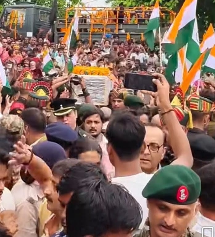 ऑपरेशन सिंदूर के शहीद छोटू शर्मा का अंतिम दर्शन को उमड़ा जनसैलाब