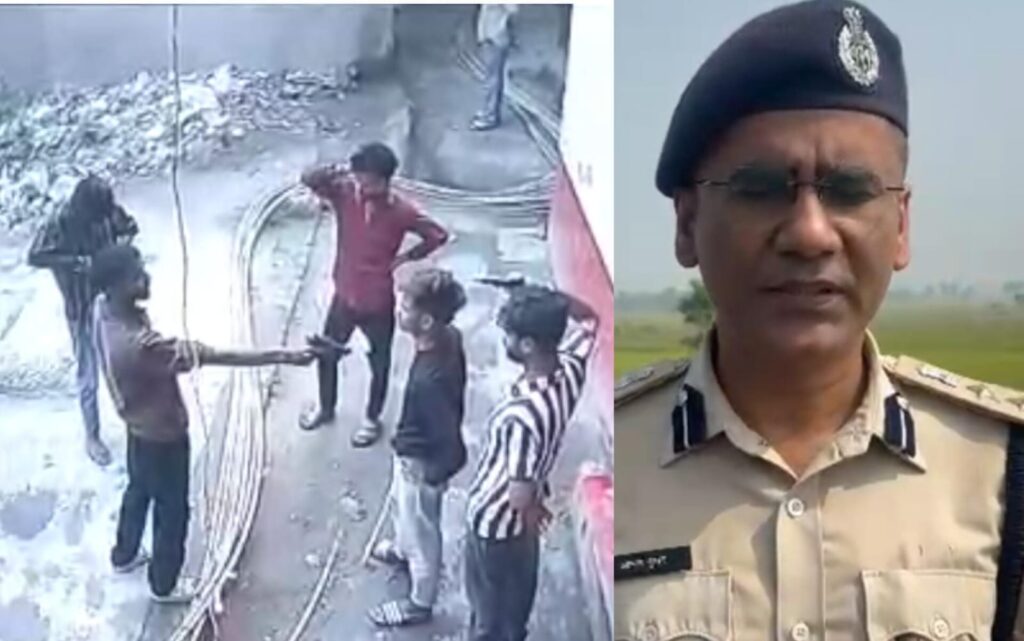वायरल वीडियो से पहचान पर हत्यारोपी को लेकर हथियार बरामद करने पहुंची पुलिस पर फायरिंग ; जवाबी कार्रवाई में पुलिस ने मारी दो गोली ; तीन हत्यारोपी गिरफ्तार