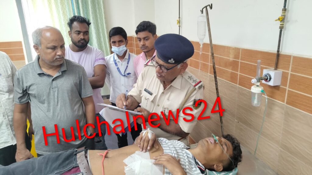 पूर्व के विवाद में युवक को मारी गोली ; गंभीर स्थिति में पटना रेफर ; पांच नामजद