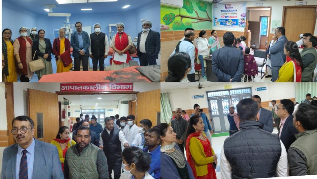 राज्य स्तरीय तीन टीमों के द्वारा छपरा सदर अस्पताल का किया गया निरीक्षण ; IGIMS के विशेषज्ञ डॉक्टरों की टीम ने दिया सुझाव