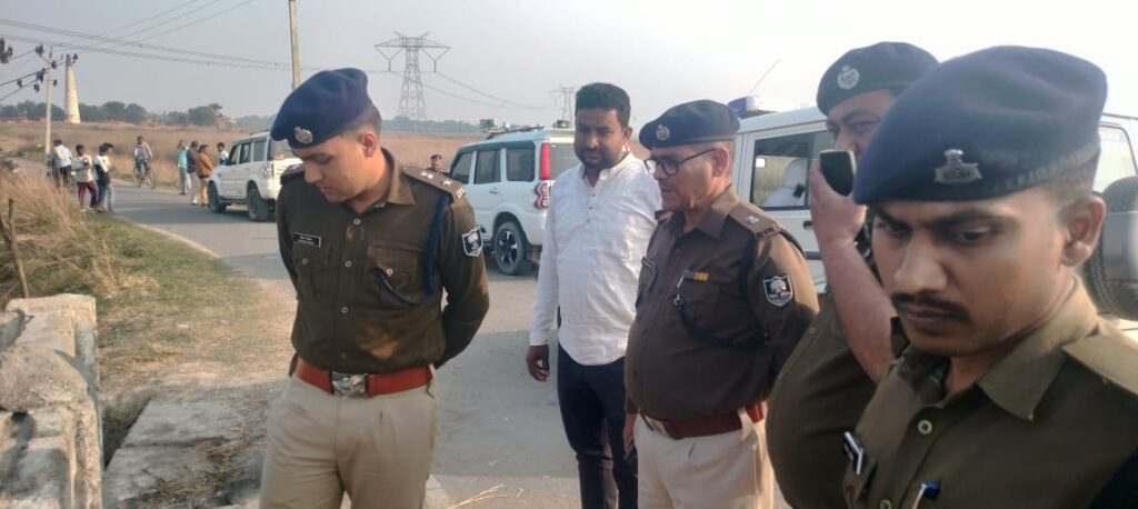 डबल मर्डर : बोरे में मिला दो शव ; जांच के लिए पहुंचे सारण प्रक्षेत्र डीआईजी