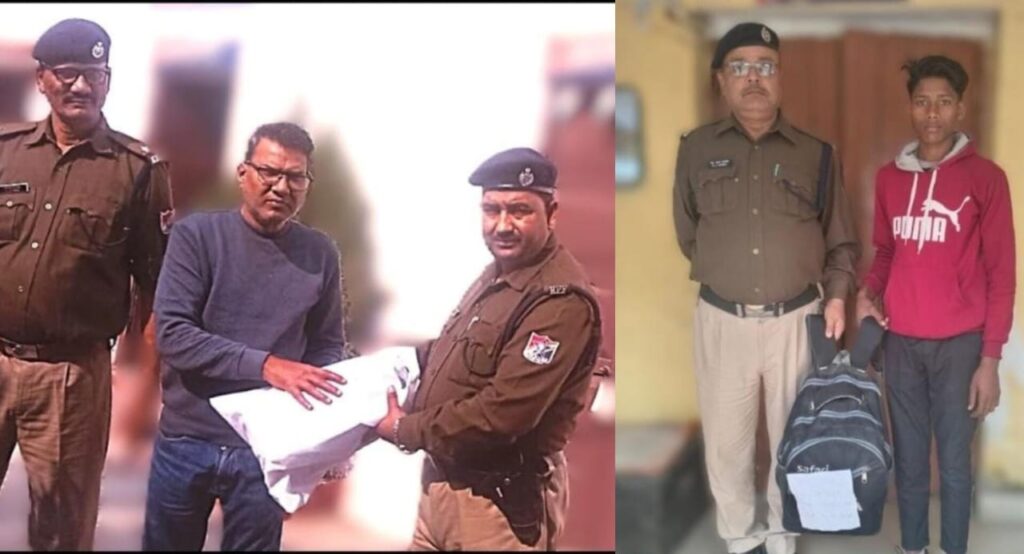 ट्रेन में छूटे दो यात्रियों के समान को रेलवे ने वापस लौटाया तो यात्रियों ने दिया साधुवाद