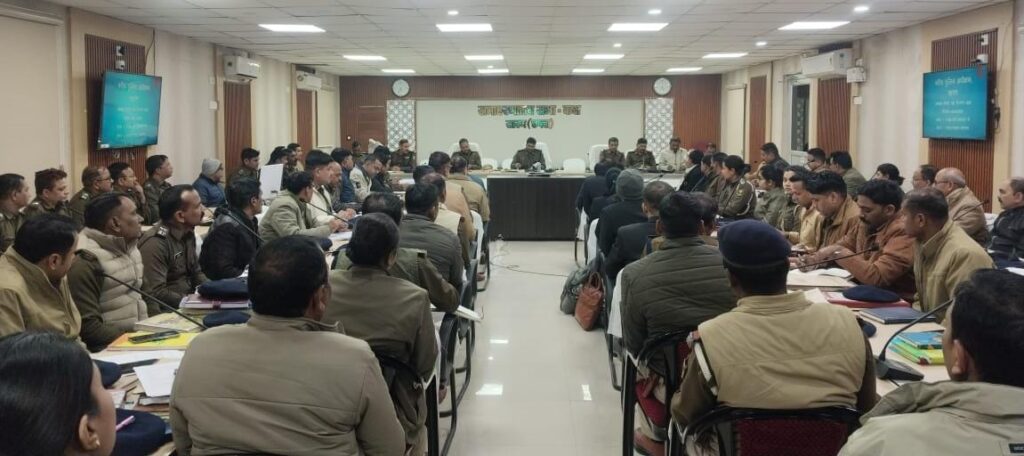 अपराध गोष्ठी में एसएसपी ने लंबित कांडो के शीध्र निष्पादन व अपराधियों के घरपकड़ में तेजी लाने का दिया सख्त निर्देश