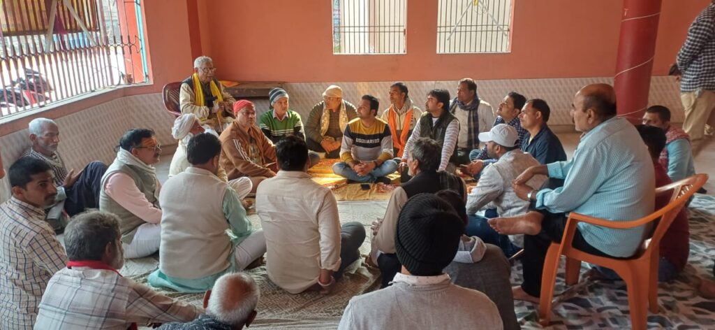 चोरी गयी श्रीरामजानकी मूर्ति बरामदगी के बाद ग्रामीणों ने बैठक कर नयी कमिटी का किया गठन ; प्रतिमा स्थापित करने को ले हुई चर्चा