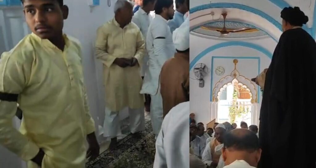 शिया समुदाय के लोगों ने काला पट्टी लगाकर की नमाज अदा ; नहीं मनाई ईद