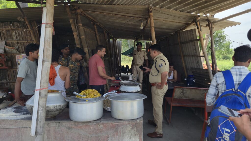 सड़क किनारे लाइन होटल व ढाबों में पुलिस ने की सघन छापेमारी ; चार अभियुक्त गिरफ्तार