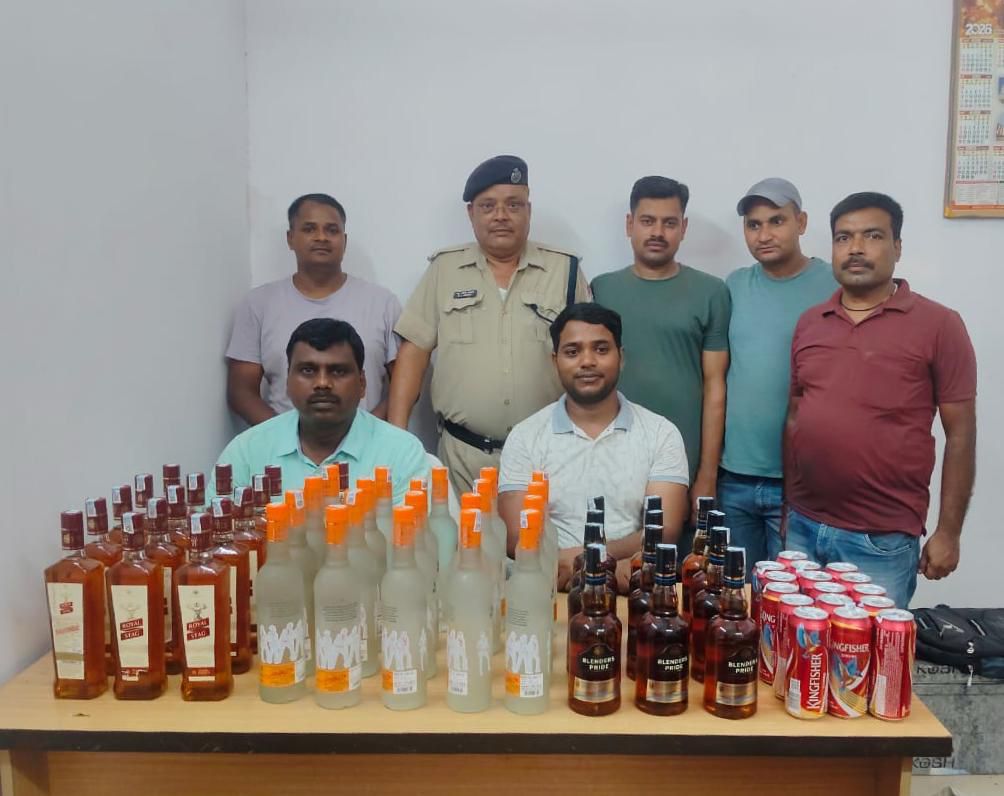ट्रेन से हो रही शराब की तस्करी ; दूसरे दिन भी भारी मात्रा में विदेशी शराब बरामद