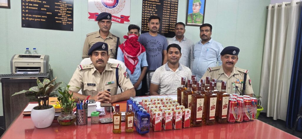 जंक्शन पर विदेशी शराब के साथ एक तस्कर गिरफ्तार