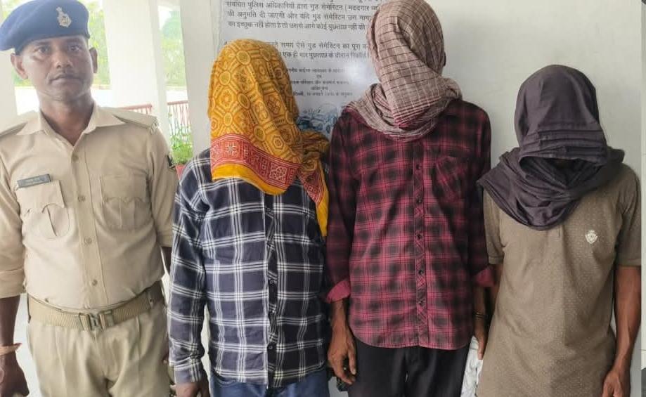 ₹1.40 करोड़ की हेरोइन के साथ 3 तस्कर गिरफ्तार ; स्कॉर्पियो जब्त
