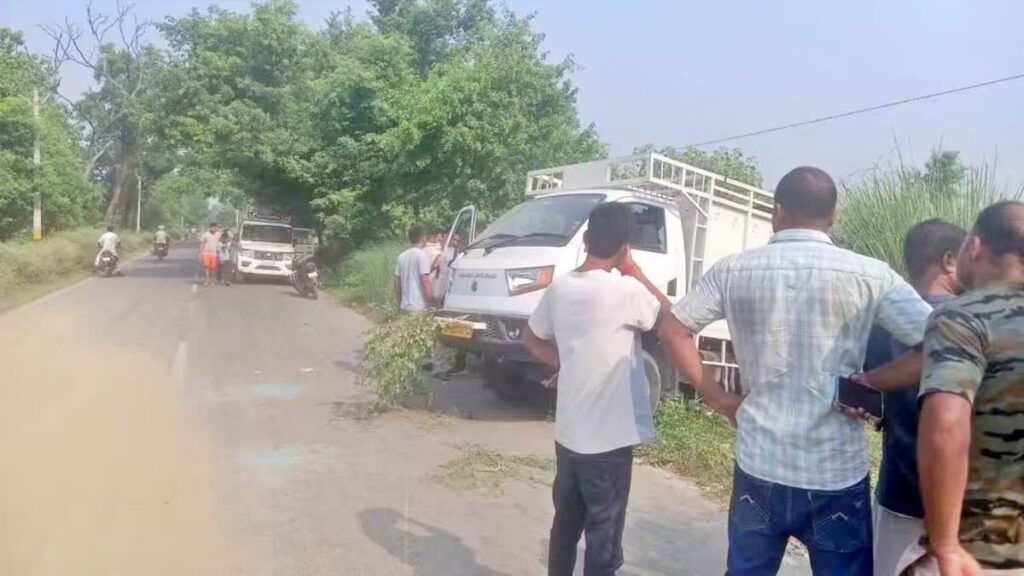 यूपी से पिकअप पर सब्जी लाद कर आ रहे चालक को गोली मार अपराधियों ने लूट की वारदात को दिया अंजाम